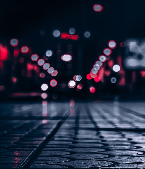 Abstract dark blue yoga atmosphere with soft glowing lines