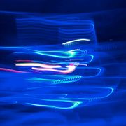 Rhythmic waves blue pattern