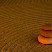Zen balance stones abstract illustration